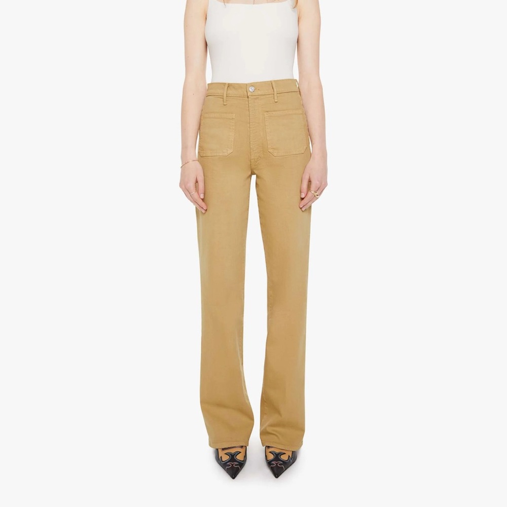 MOTHER High Waisted Patch Pocket Bookie Sneak